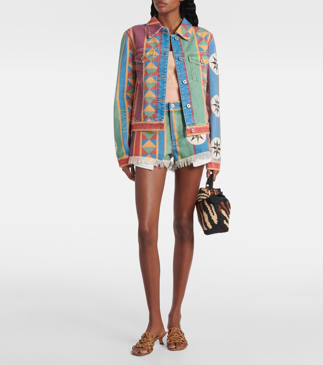 Paula's Ibiza Petal Anagram leather mules | Loewe