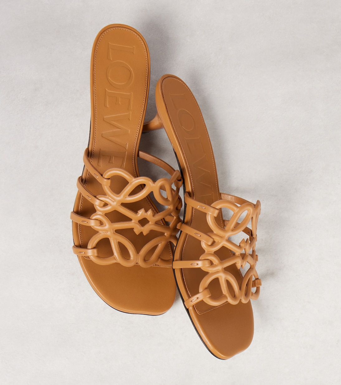 Paula's Ibiza Petal Anagram leather mules | Loewe