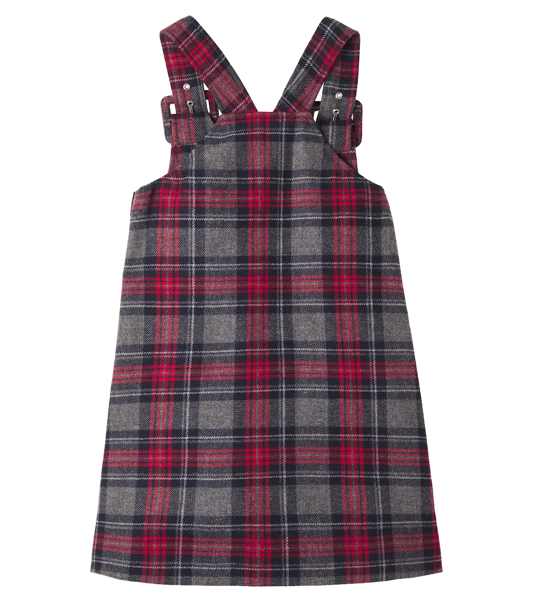 Robe DG à carreaux et à fleurs | Dolce&Gabbana Kids