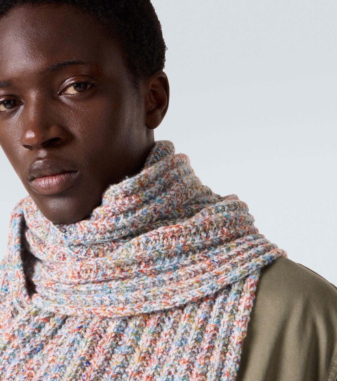 Wool and cashmere-blend scarf | Loewe