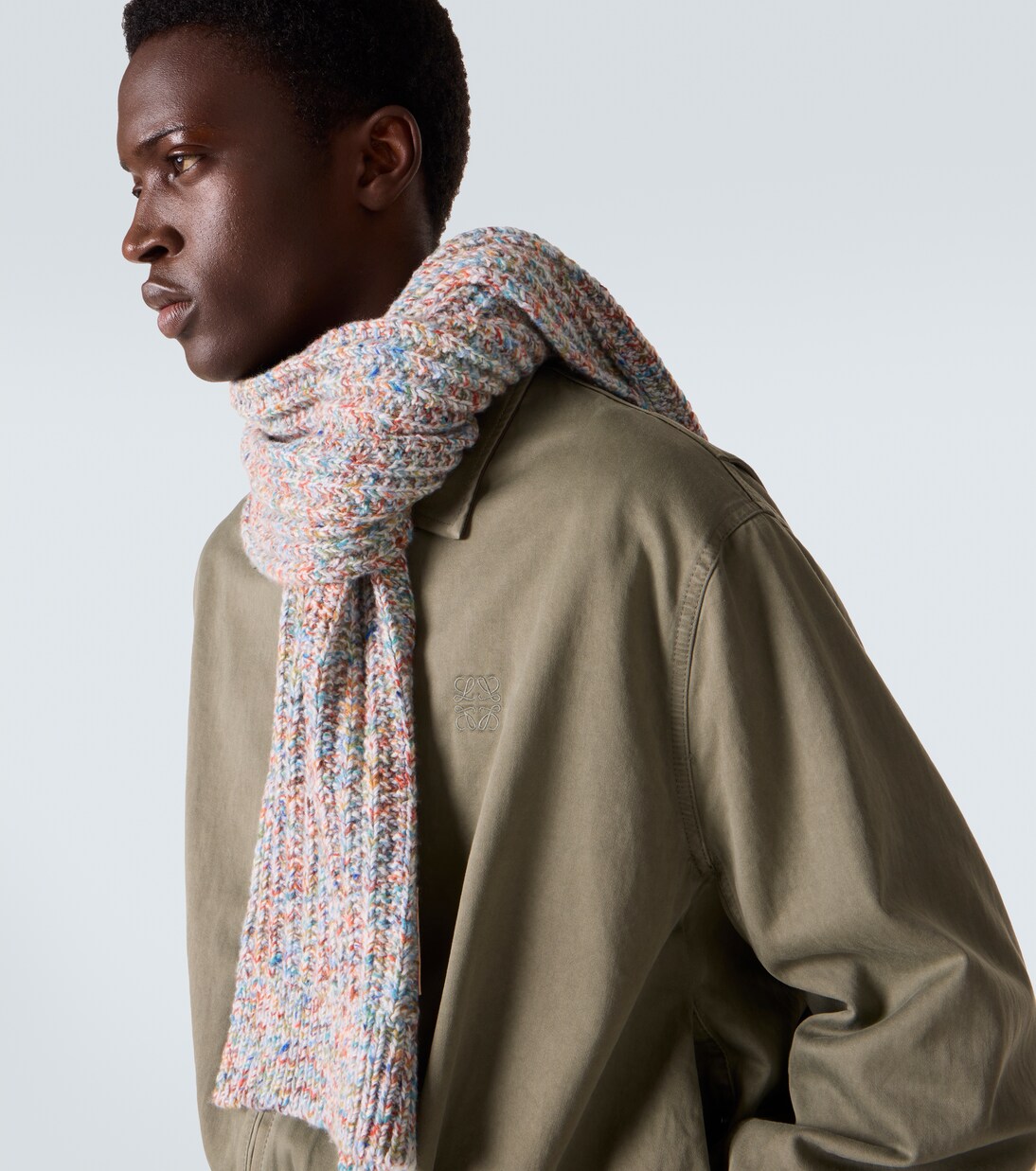 Wool and cashmere-blend scarf | Loewe