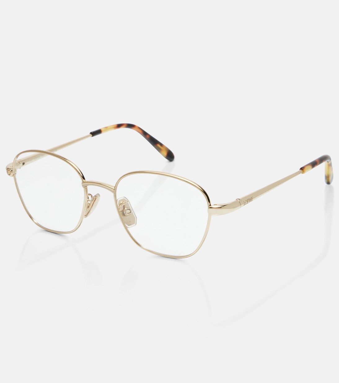 Slim square metal glasses | Loewe