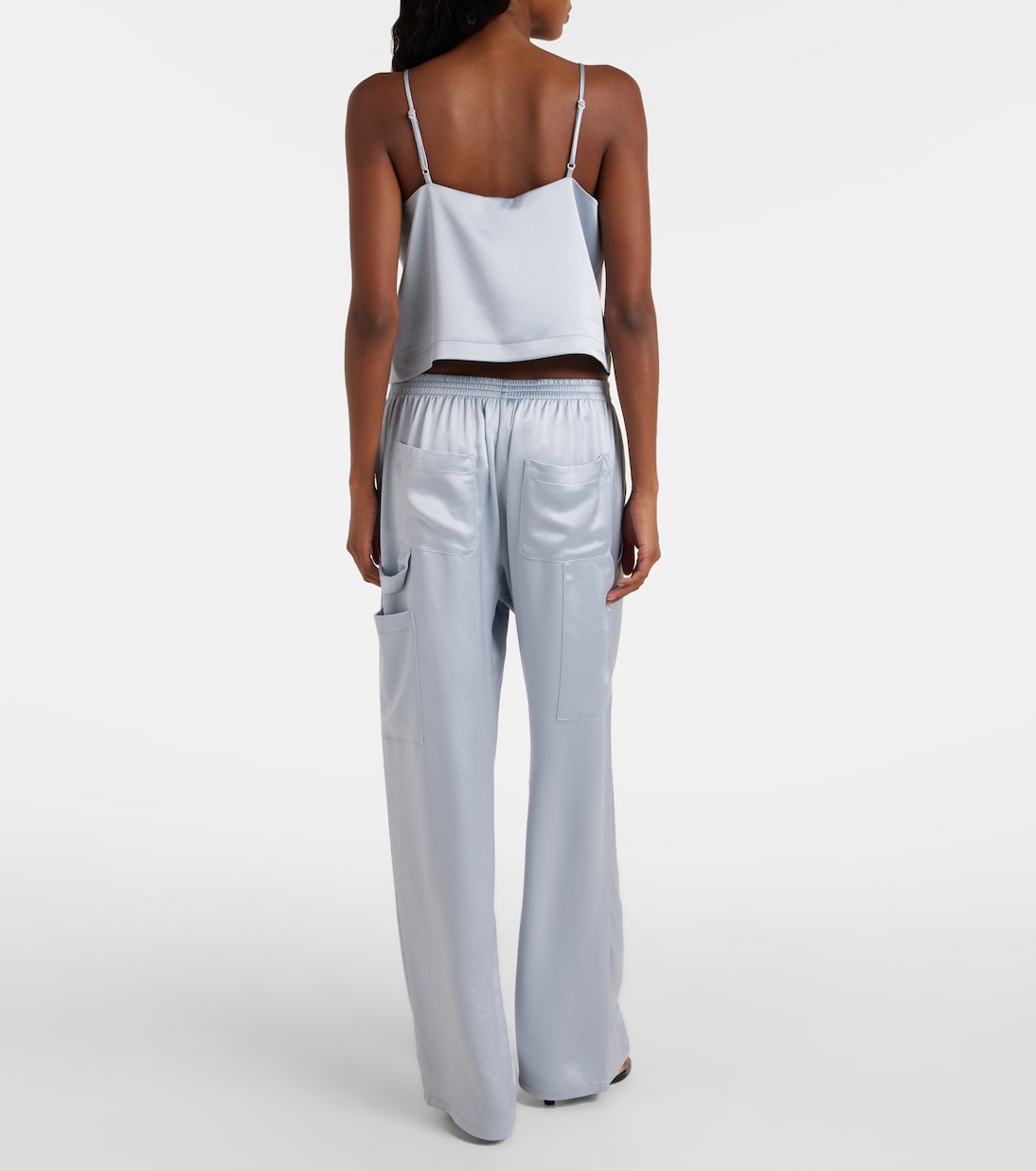 Top Barb Button aus Satin | Leset