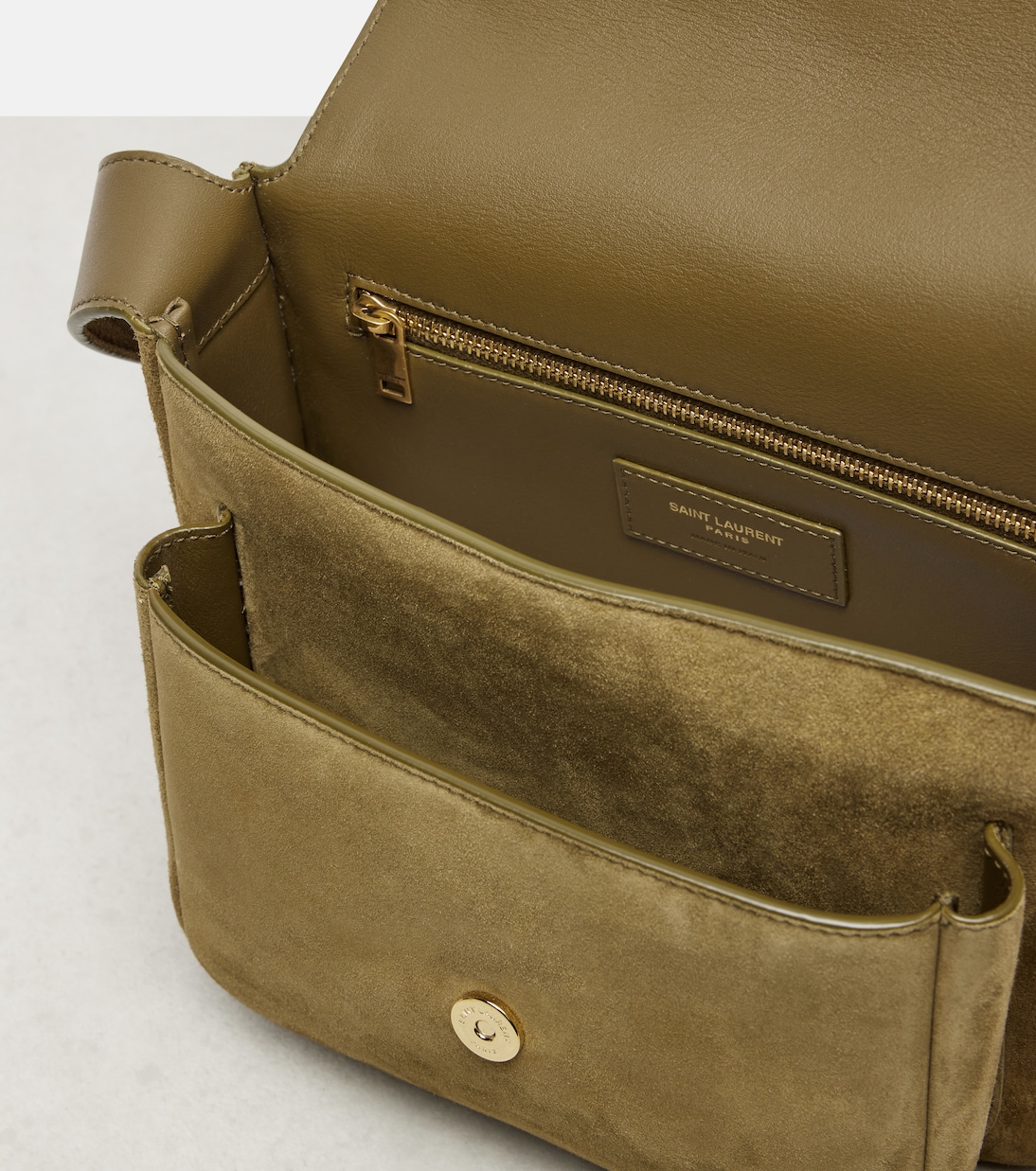 Schultertasche Niki Cassandre aus Veloursleder | Saint Laurent