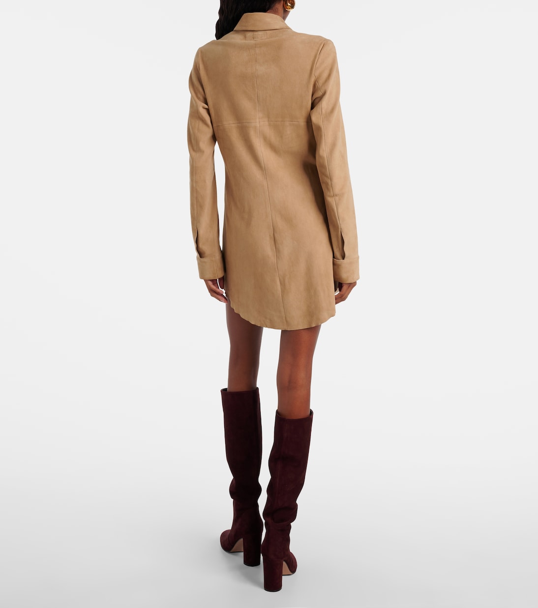 Robe chemise Geraldine en daim | Stouls