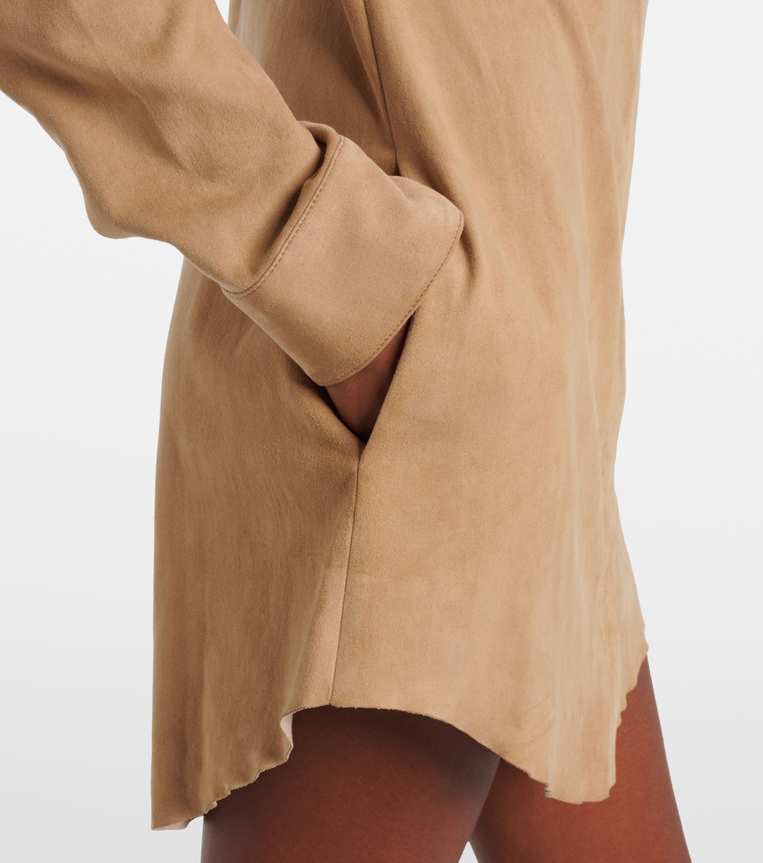 Robe chemise Geraldine en daim | Stouls