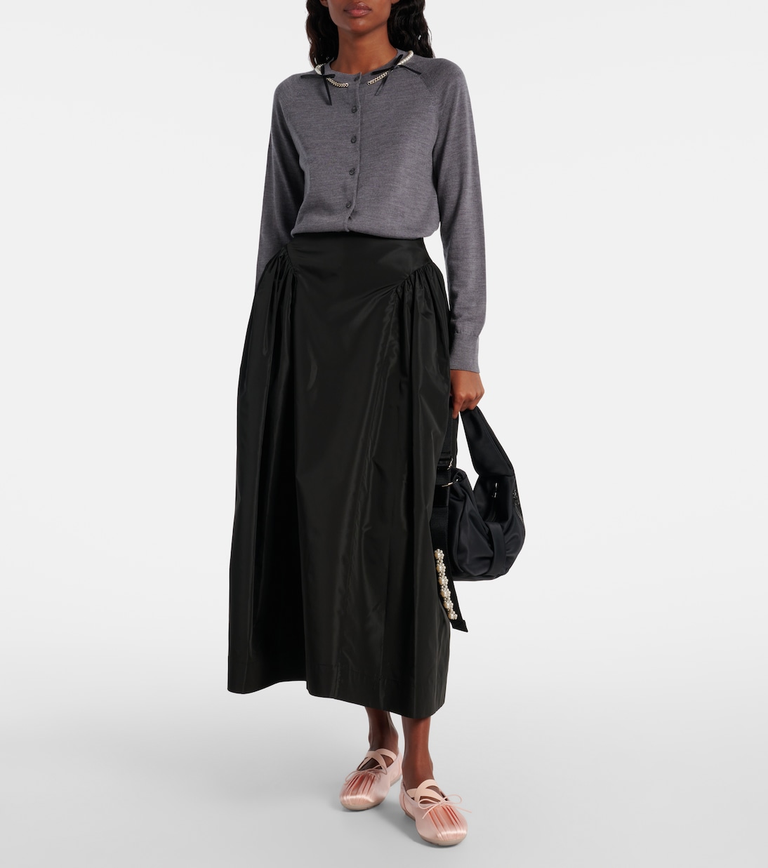 Embellished wool and silk cardigan | Simone Rocha