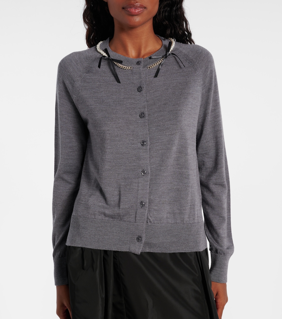 Embellished wool and silk cardigan | Simone Rocha