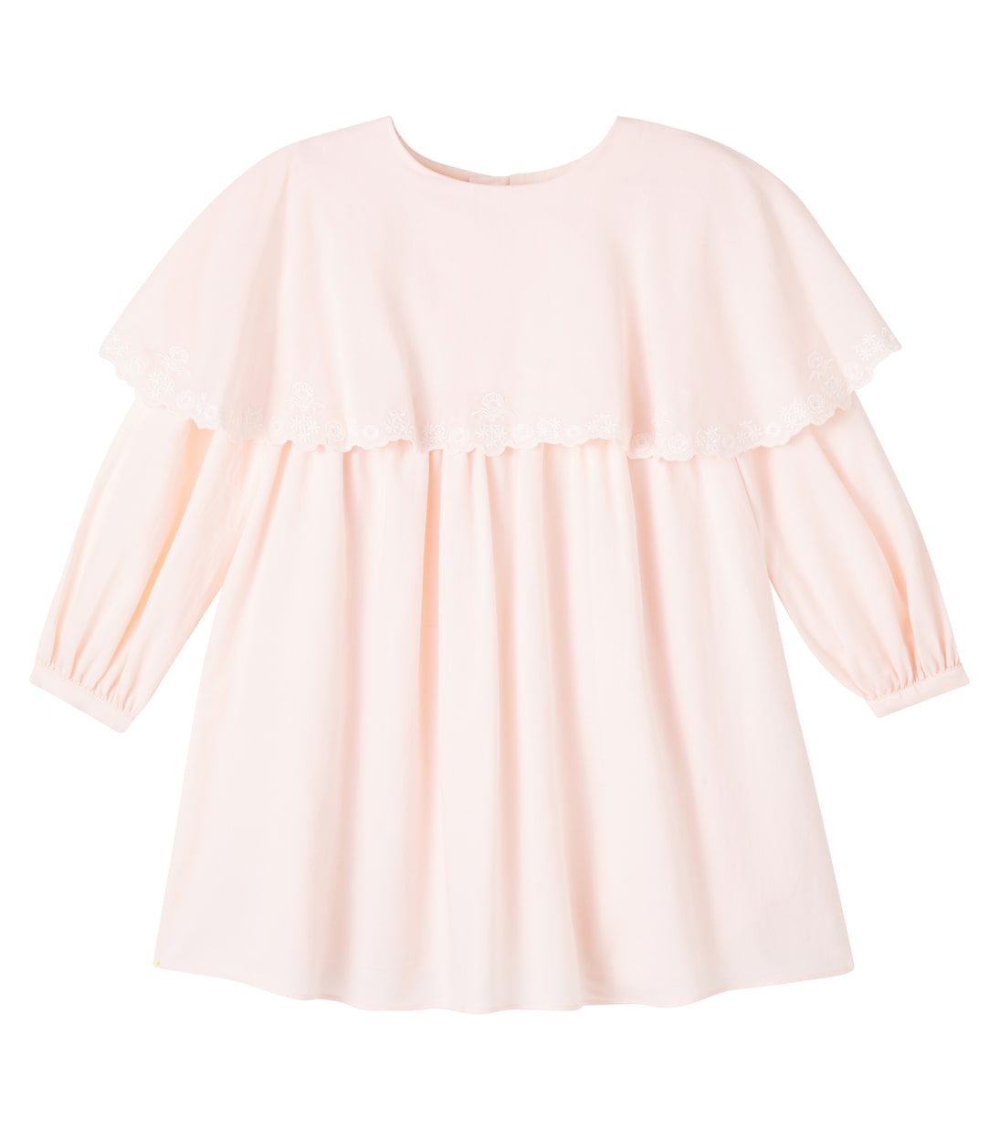 Vestido de algodón con capa | Chloé Kids