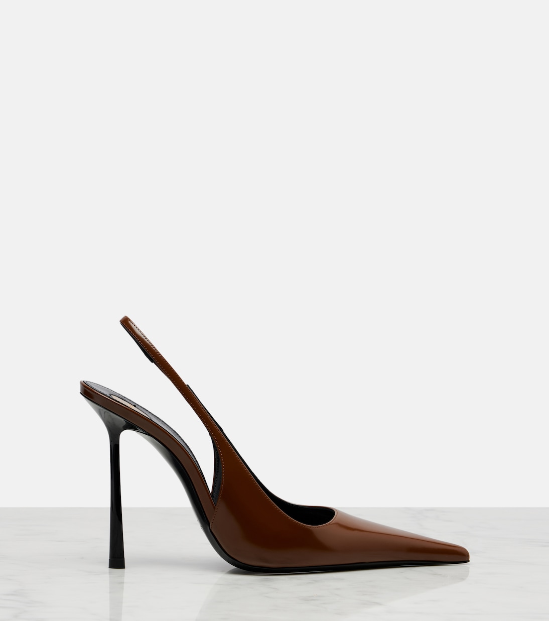 Vendome 110 leather slingback pumps | Saint Laurent