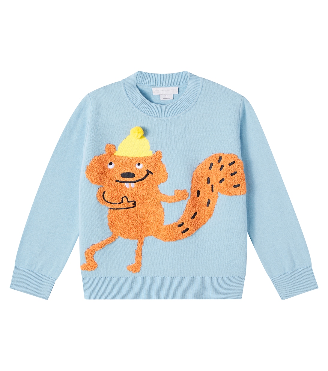 Embroidered cotton jersey sweater | Stella McCartney Kids