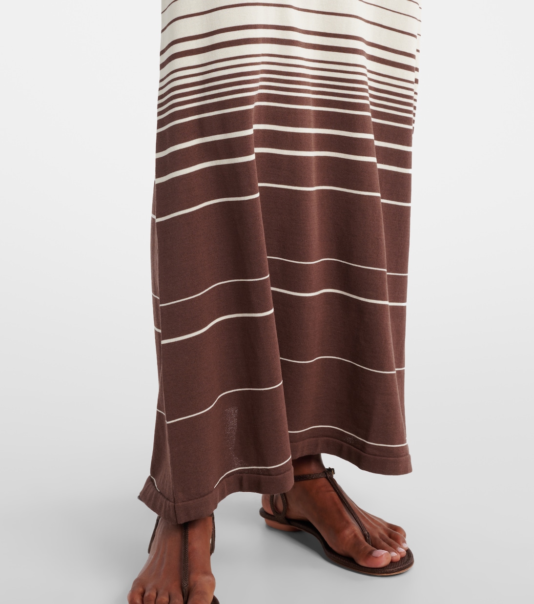 Abito lungo Idun in misto cotone a righe | Faithfull