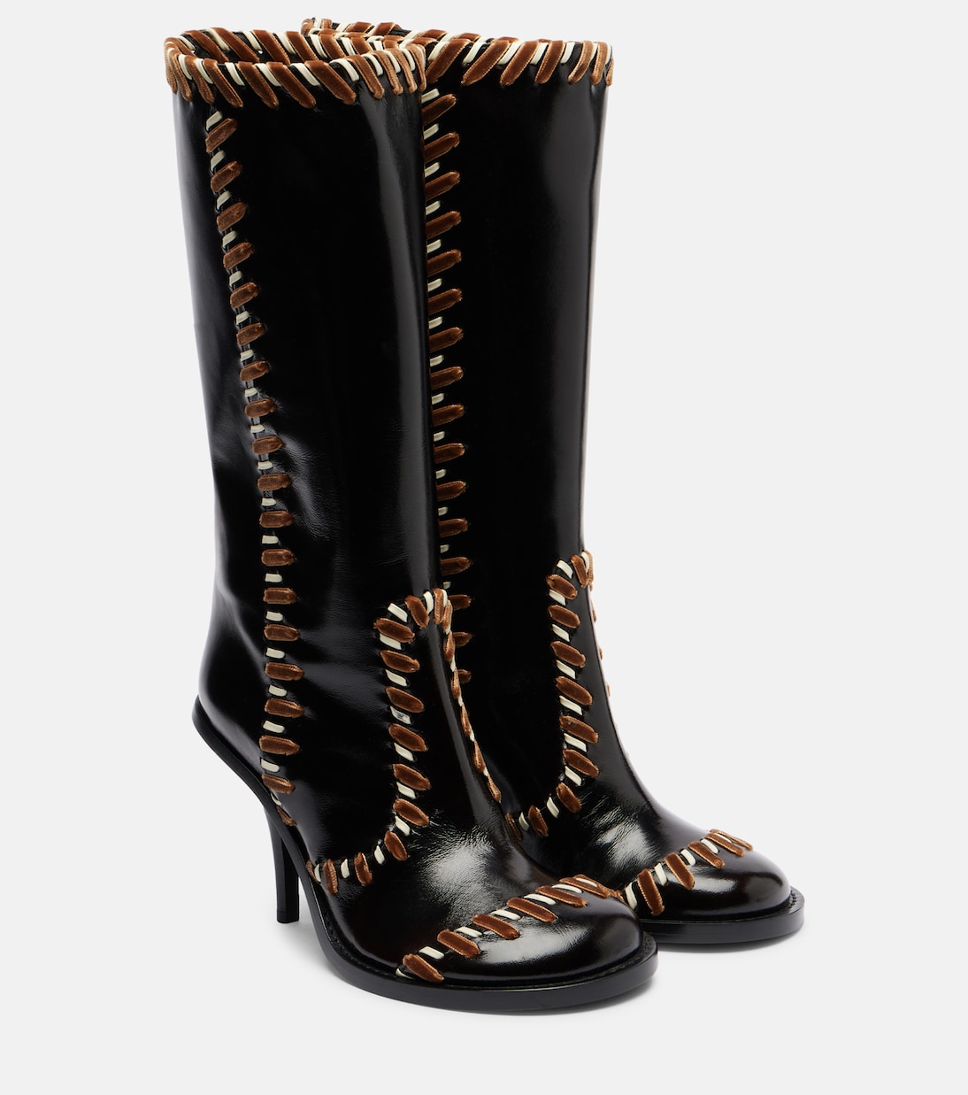90 embellished leather boots | Dries Van Noten