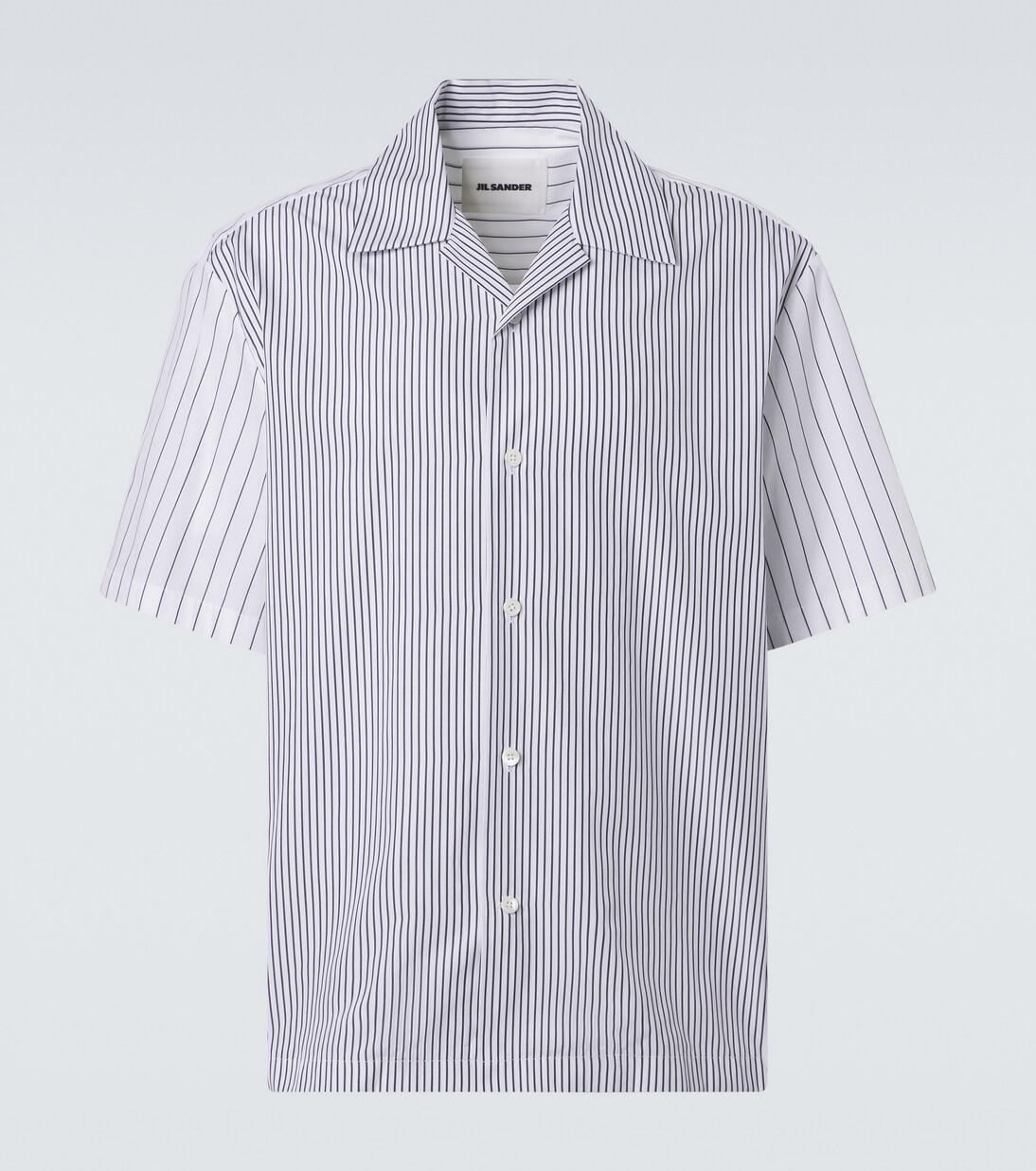 Camicia bowling in cotone a righe | Jil Sander