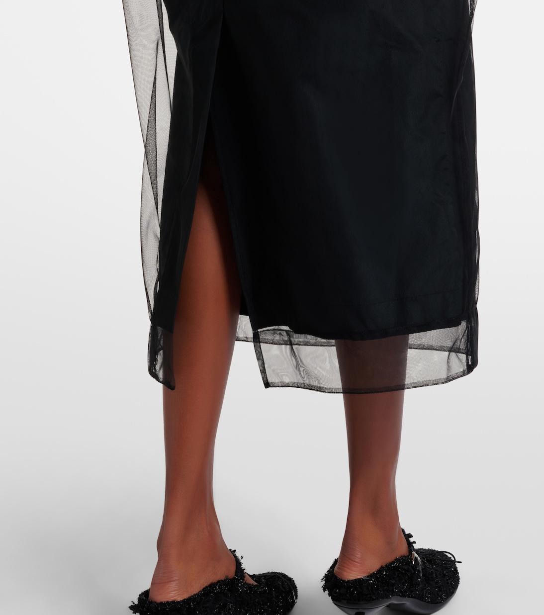 Besticktes Midikleid aus Tüll | Simone Rocha