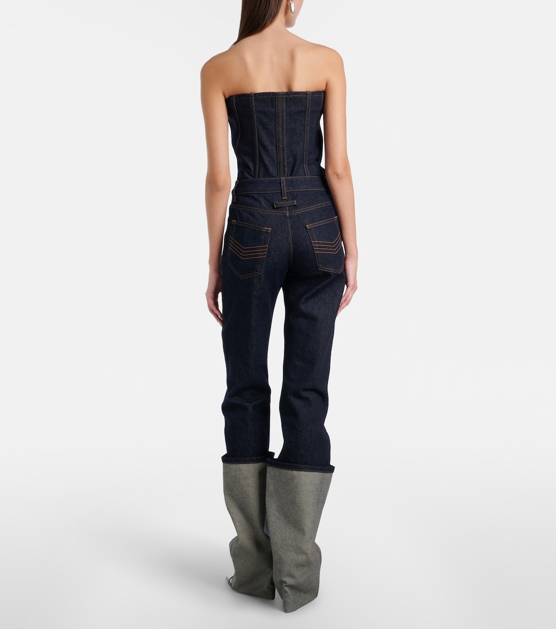 Cutout straight jeans | Jean Paul Gaultier