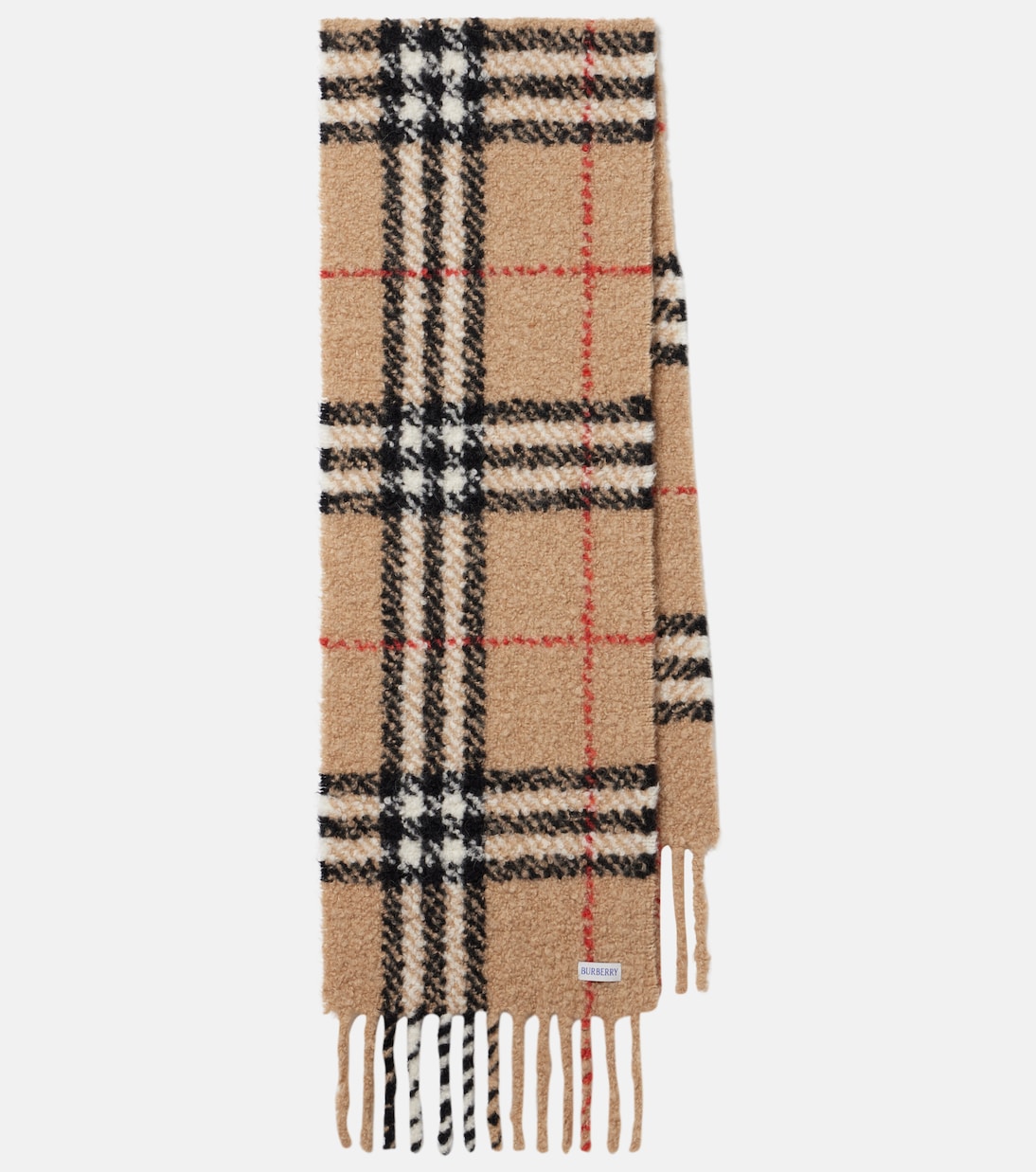 Burberry Check alpaca and wool-blend scarf | Burberry