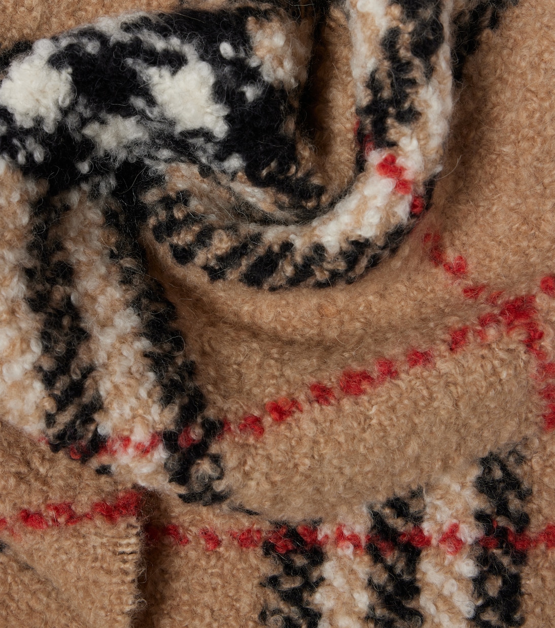 Burberry Check alpaca and wool-blend scarf | Burberry