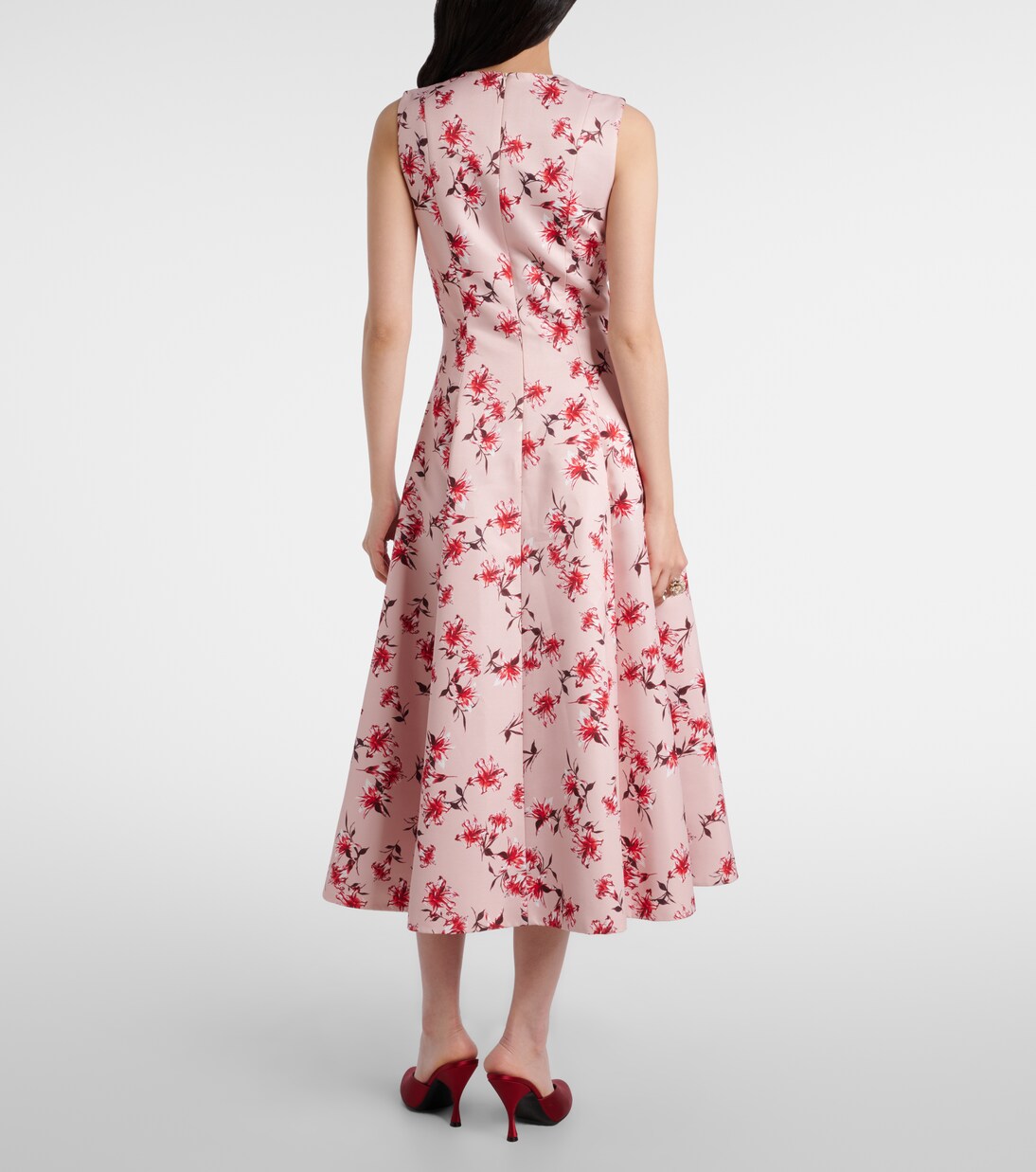 Mara floral faille taffeta midi dress | Emilia Wickstead