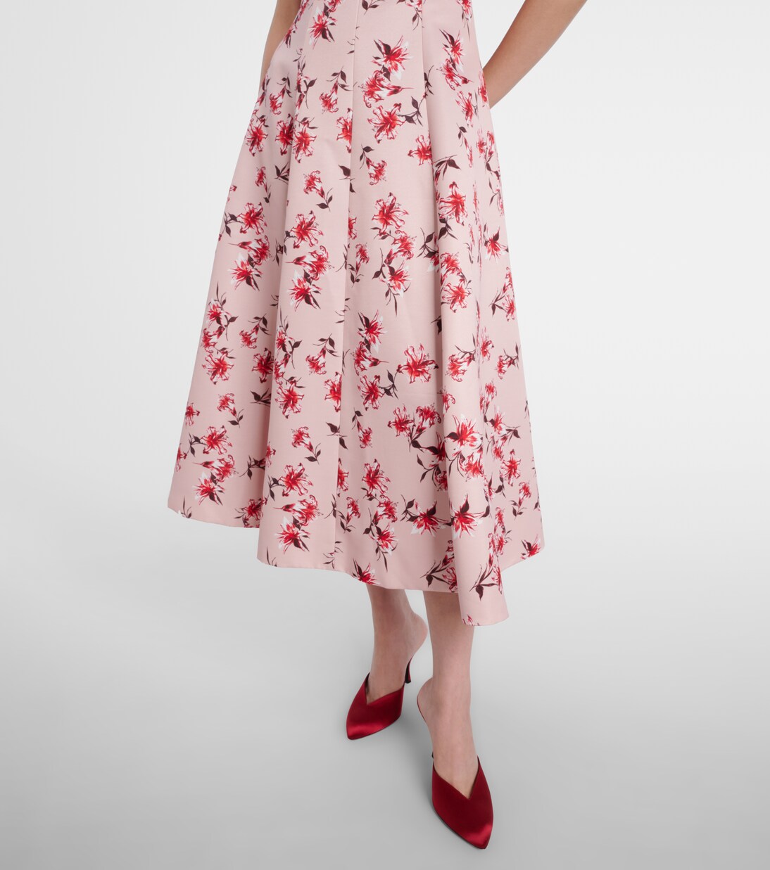 Mara floral faille taffeta midi dress | Emilia Wickstead