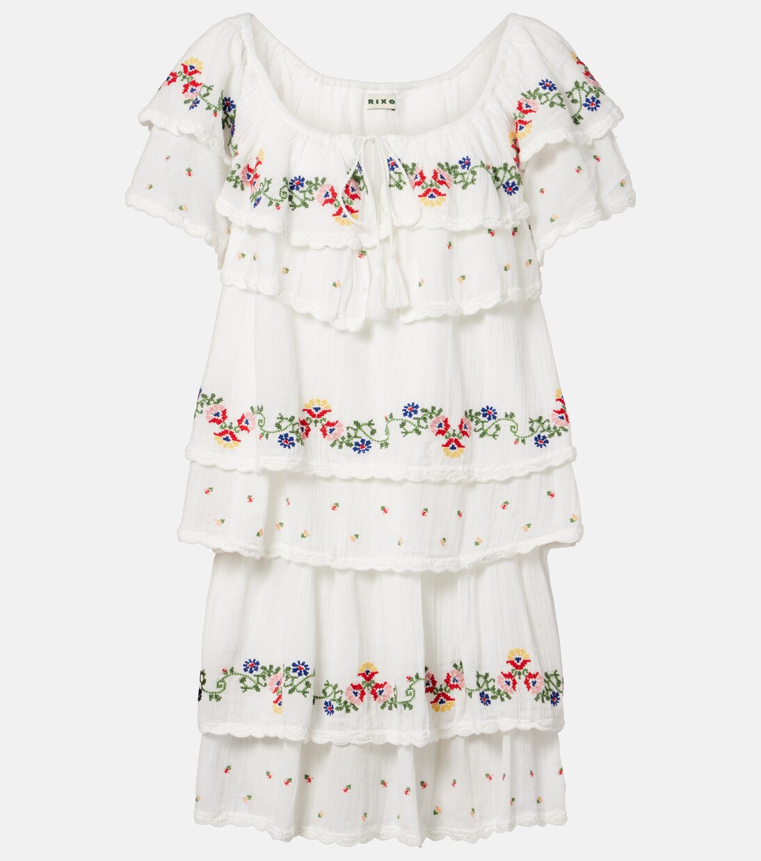 Leilani embroidered cotton minidress | Rixo