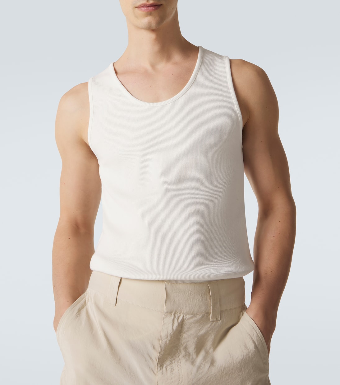 Cotton and linen tank top | Lemaire