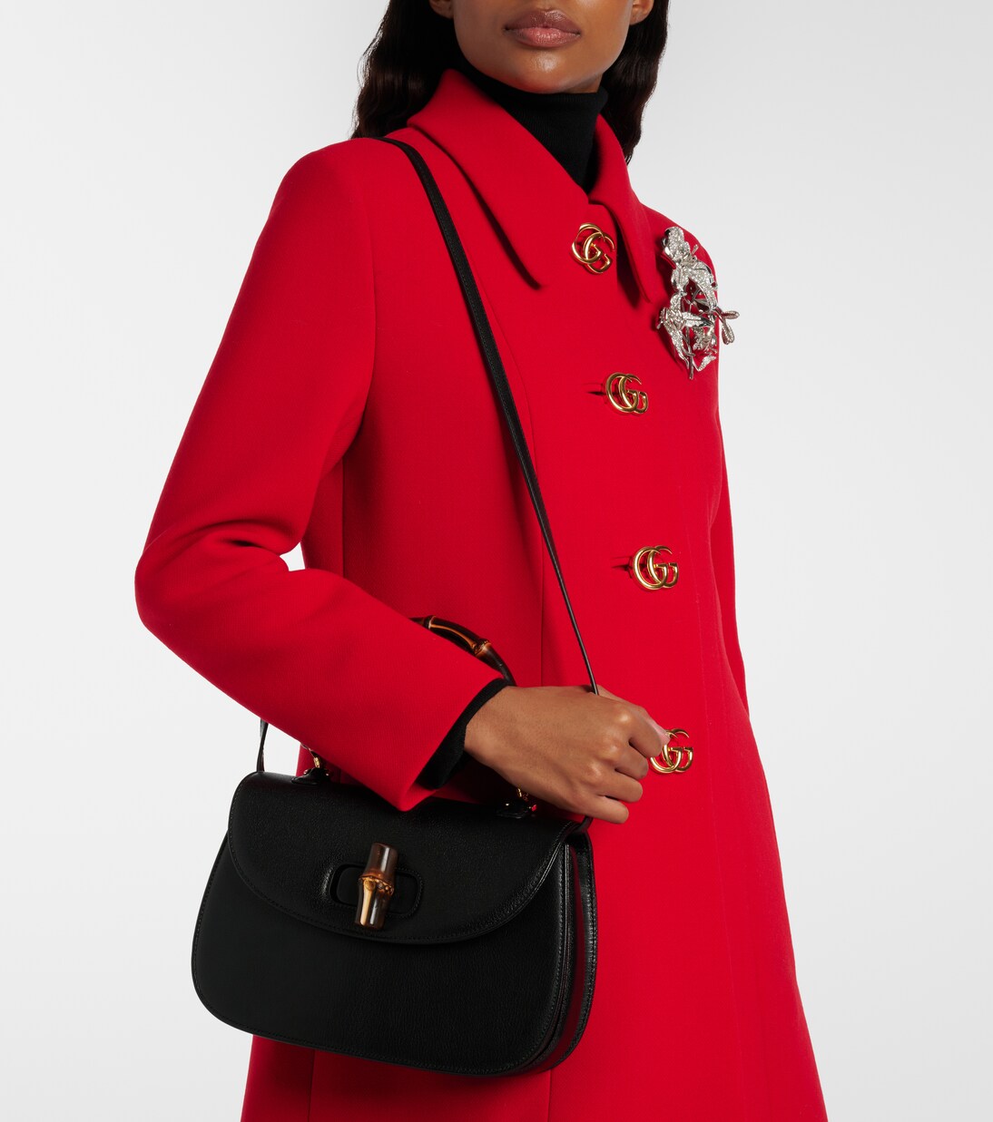 Borsa Gucci Bamboo 1947 Medium in pelle | Gucci