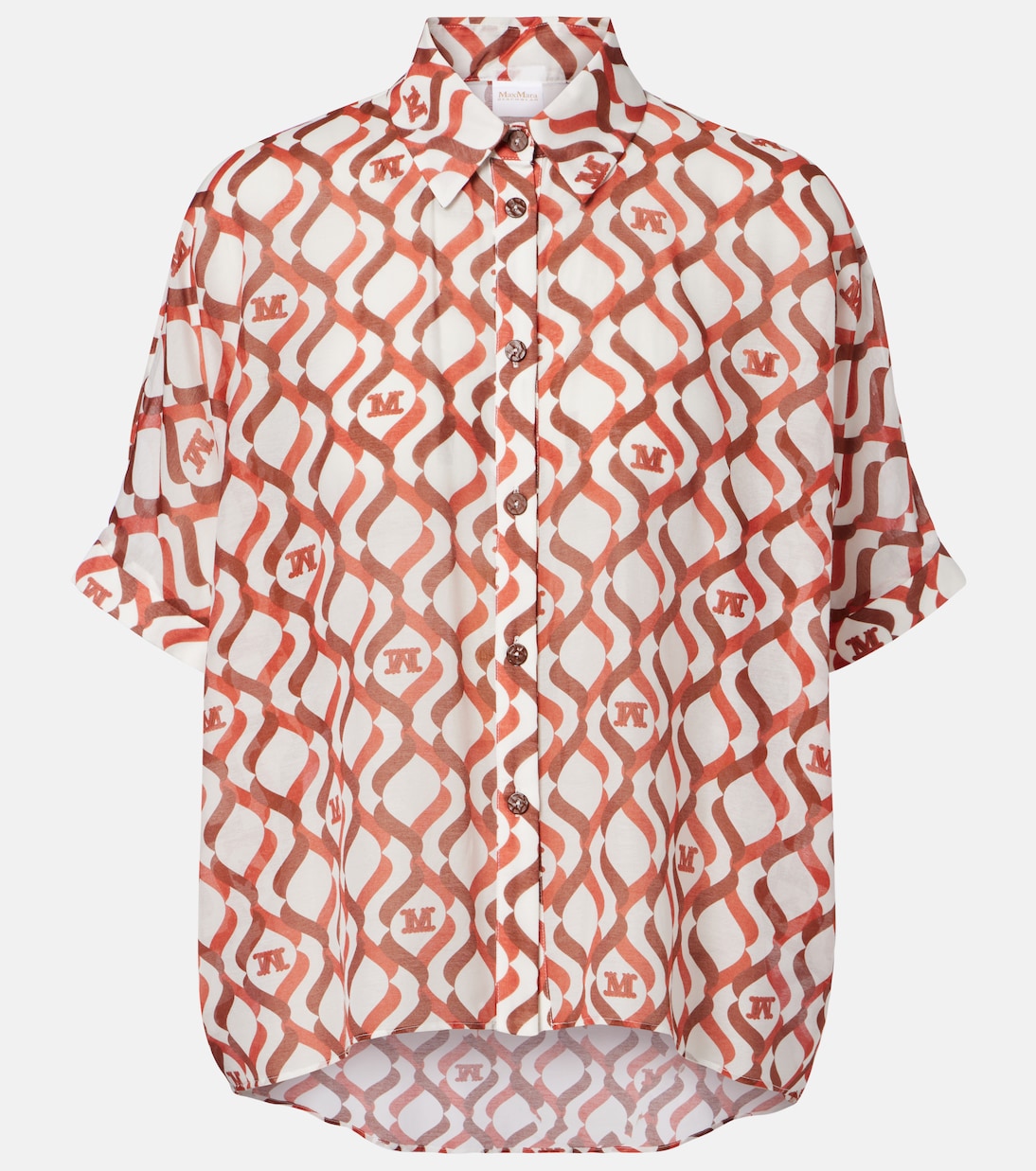 Ariete printed cotton and silk shirt | Max Mara