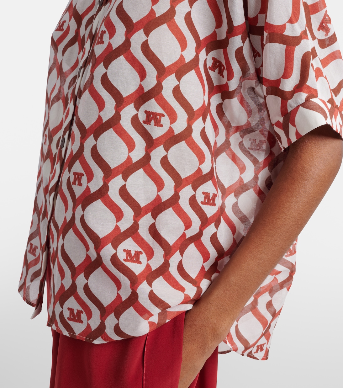 Ariete printed cotton and silk shirt | Max Mara
