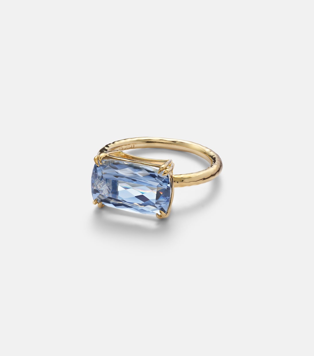 18kt gold (750/1000) ring with aquamarine | Octavia Elizabeth