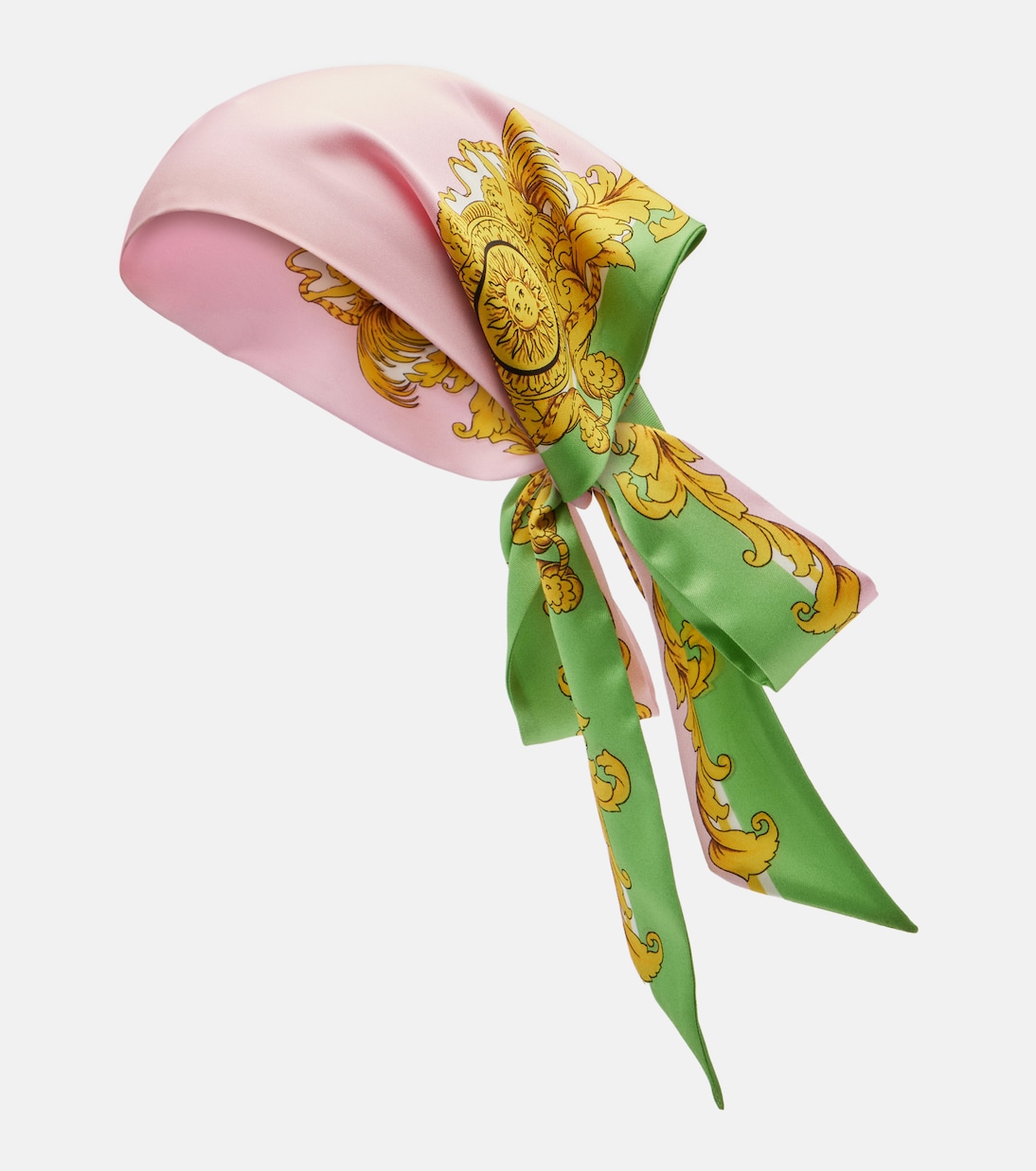 Printed silk twill scarf | Versace