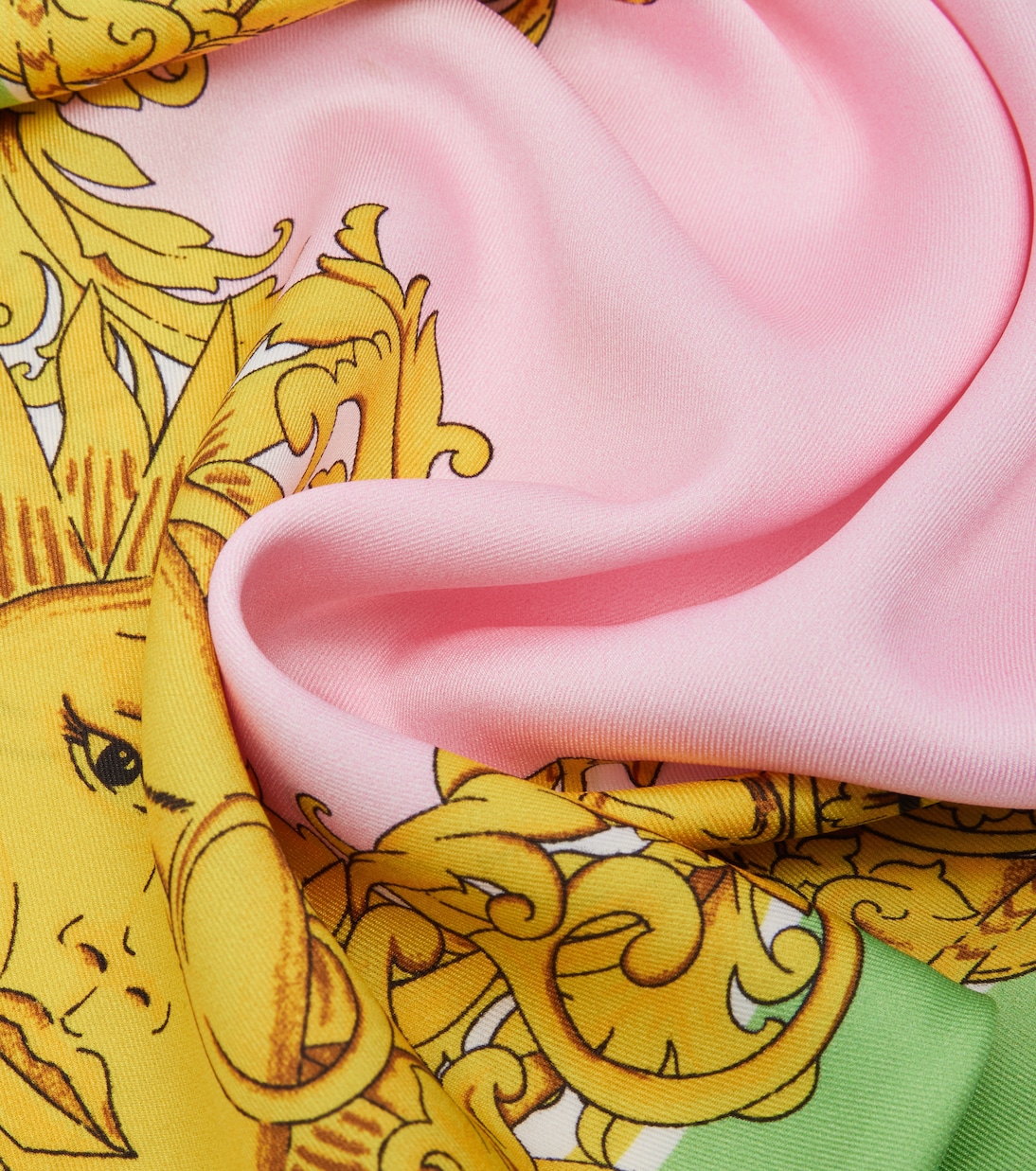 Printed silk twill scarf | Versace