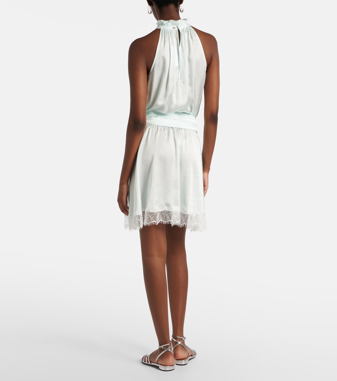 Bianca halterneck minidress | Poupette St Barth
