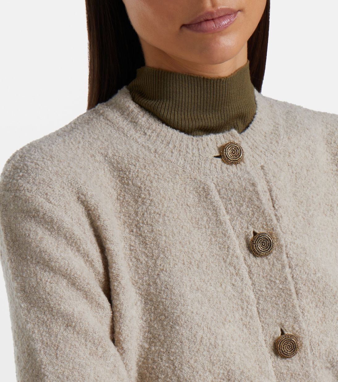 Cardigan court Harris en laine mélangée | Altuzarra