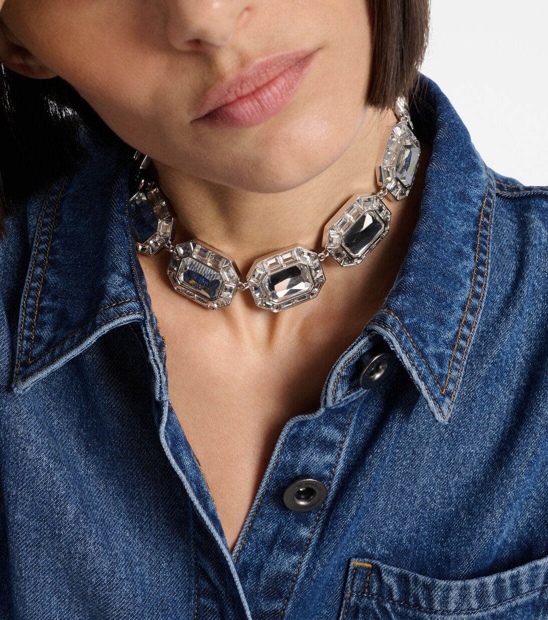 Crystal-embellished choker | Self-Portrait