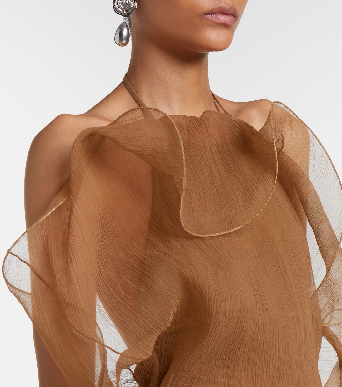 Sheer silk organza gown | Magda Butrym