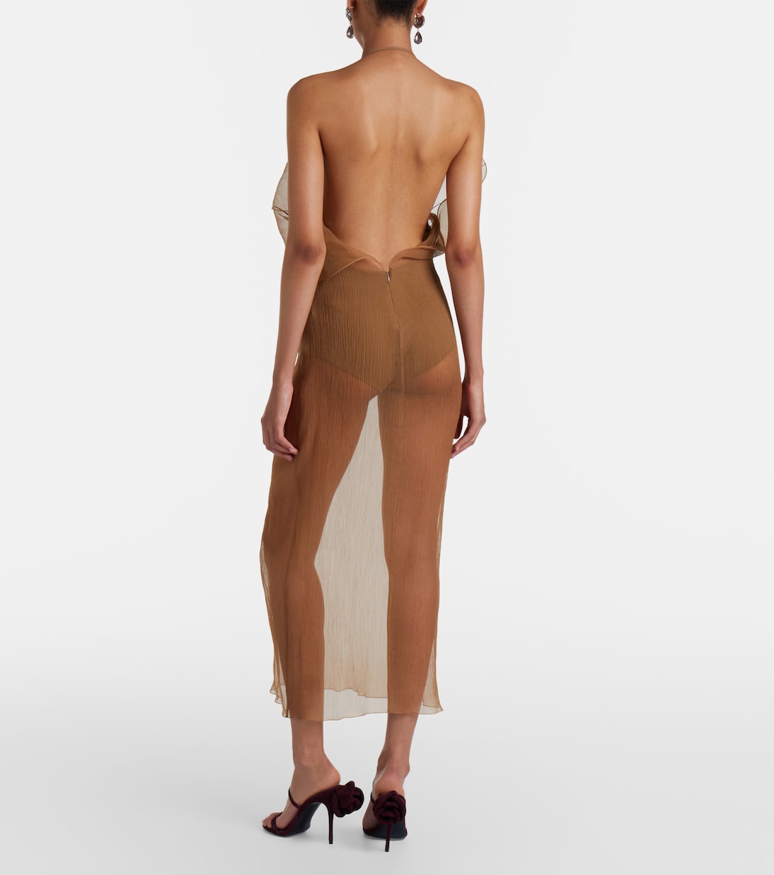 Sheer silk organza gown | Magda Butrym