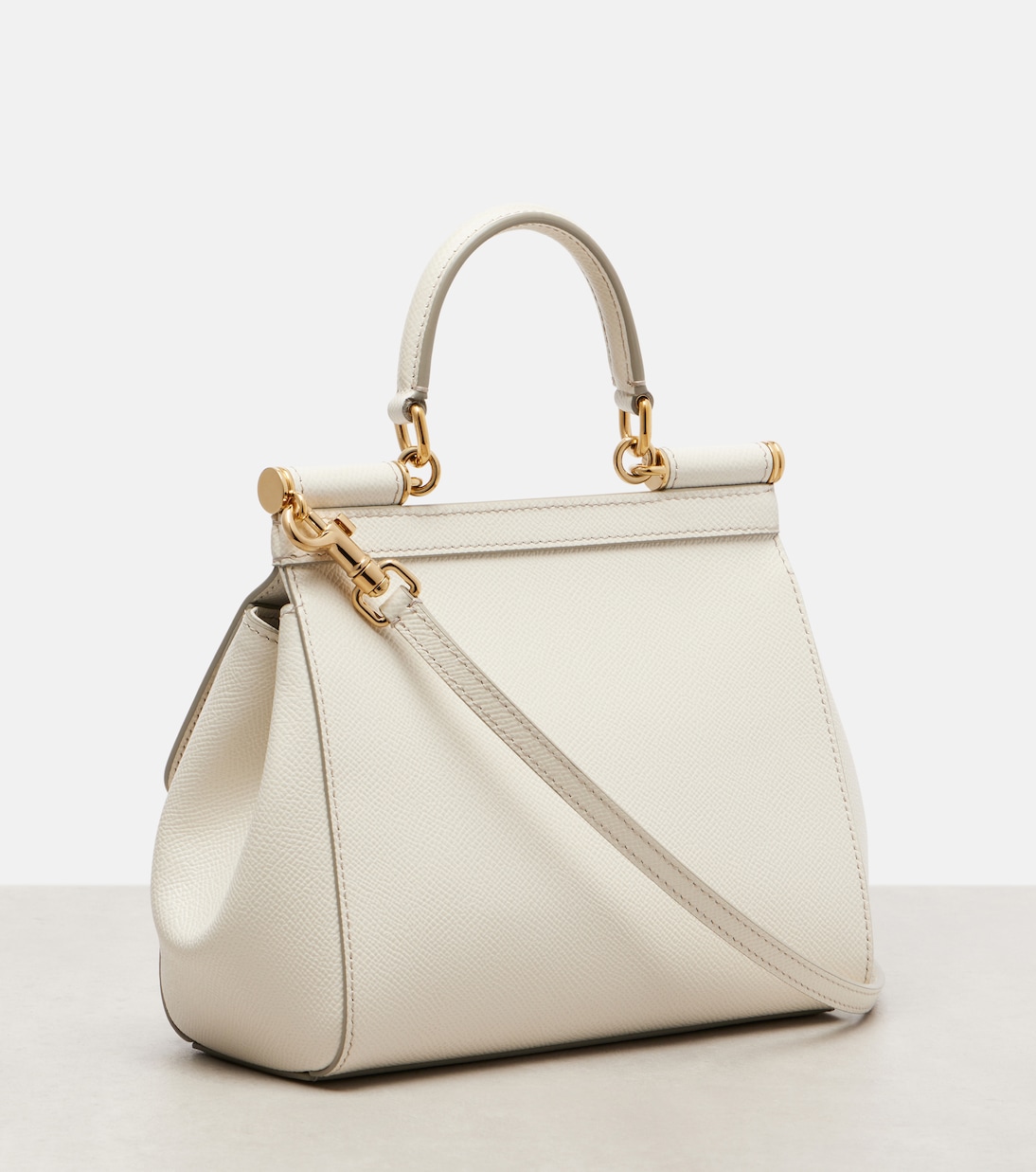 Sac à bandoulière Sicily Small en cuir | Dolce&Gabbana