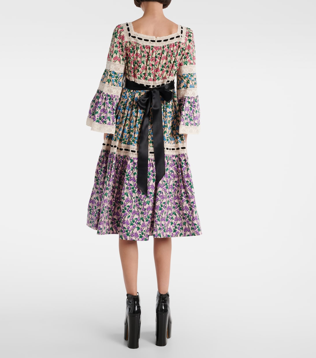 Robe midi imprimée en coton | Marc Jacobs
