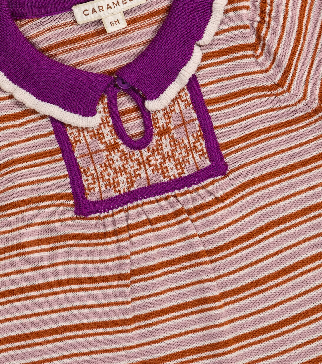 Baby Kleid Narwhale aus Wolle | Caramel