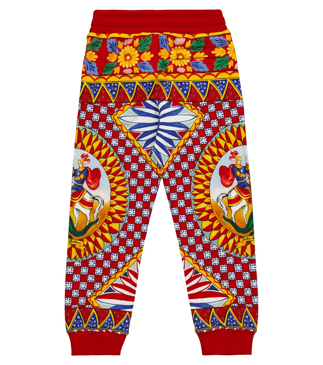 Printed cotton sweatpants | Dolce&Gabbana Kids
