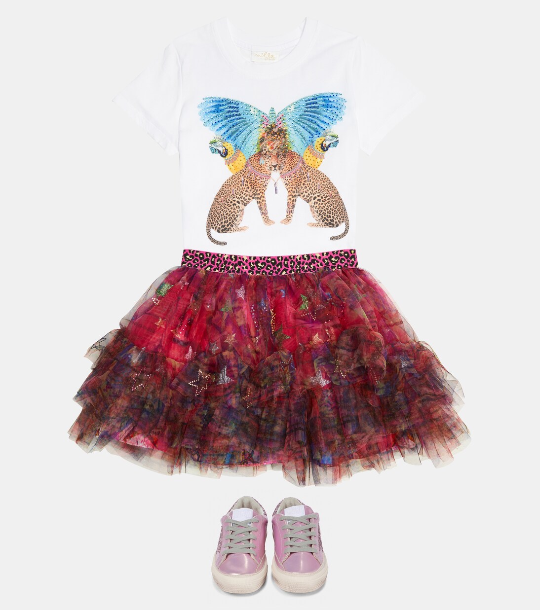Jupe Babys A Go Glitter en tulle à ornements | Camilla Kids