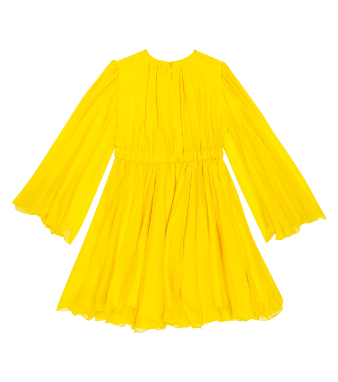 Ruffled silk tulle dress | Dolce&Gabbana Kids