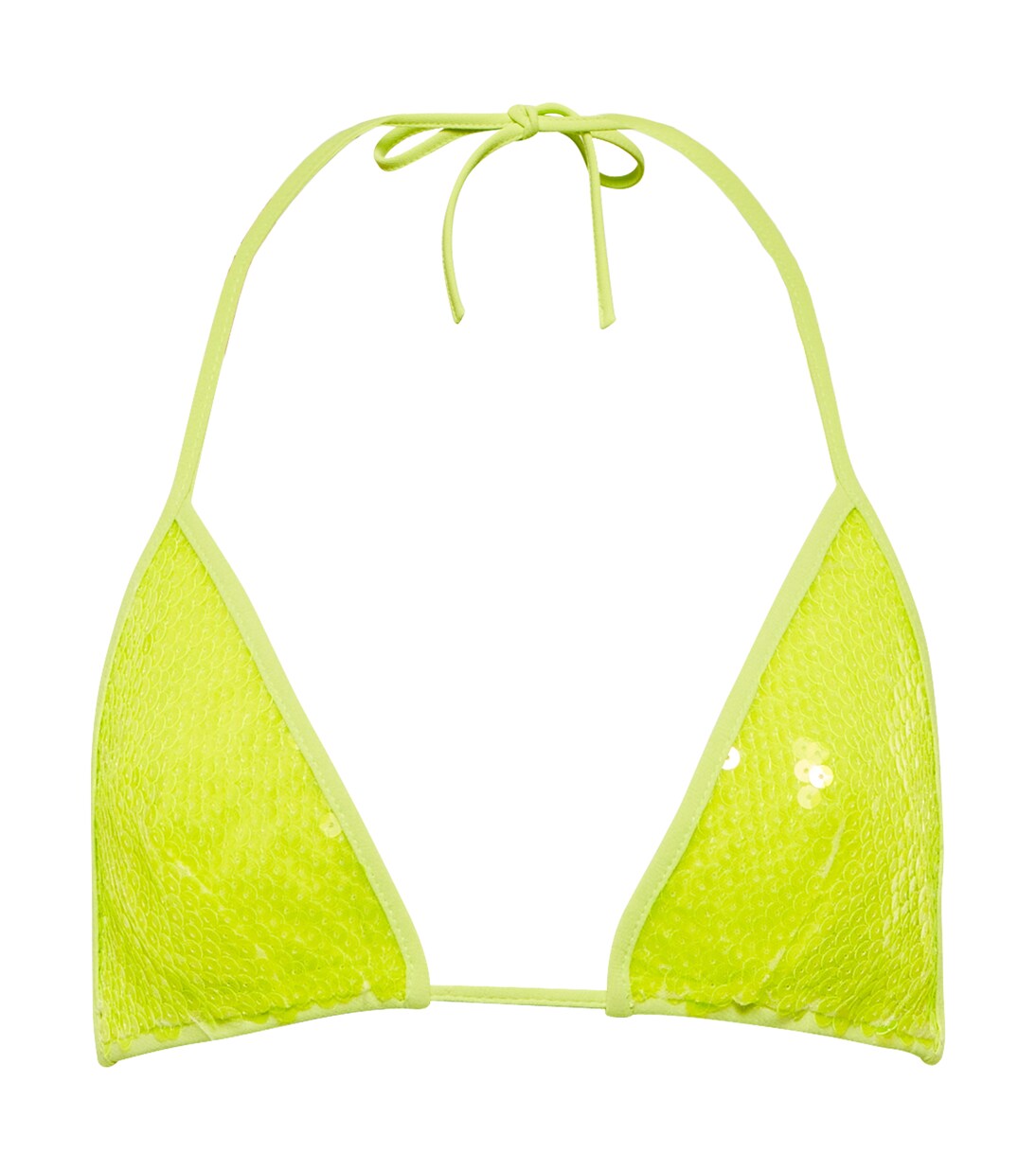 Top de bikini triangular con lentejuelas | David Koma