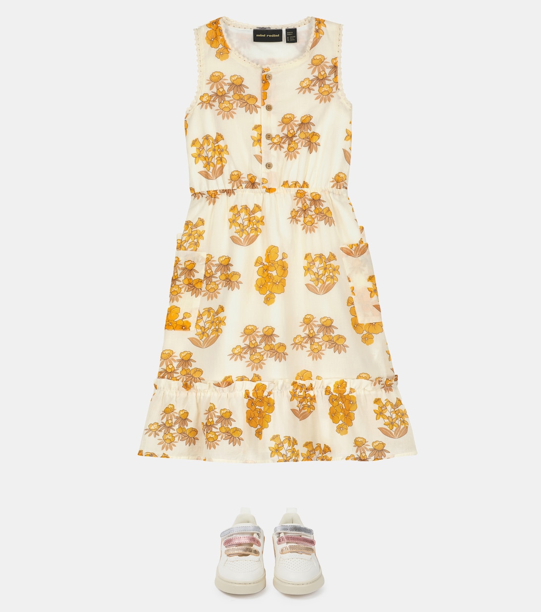 Robe imprimée en coton | Mini Rodini