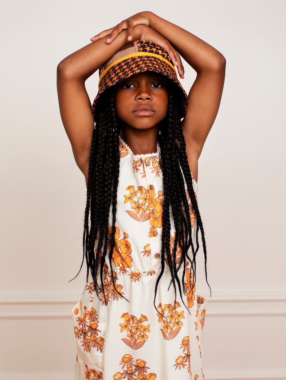 Robe imprimée en coton | Mini Rodini