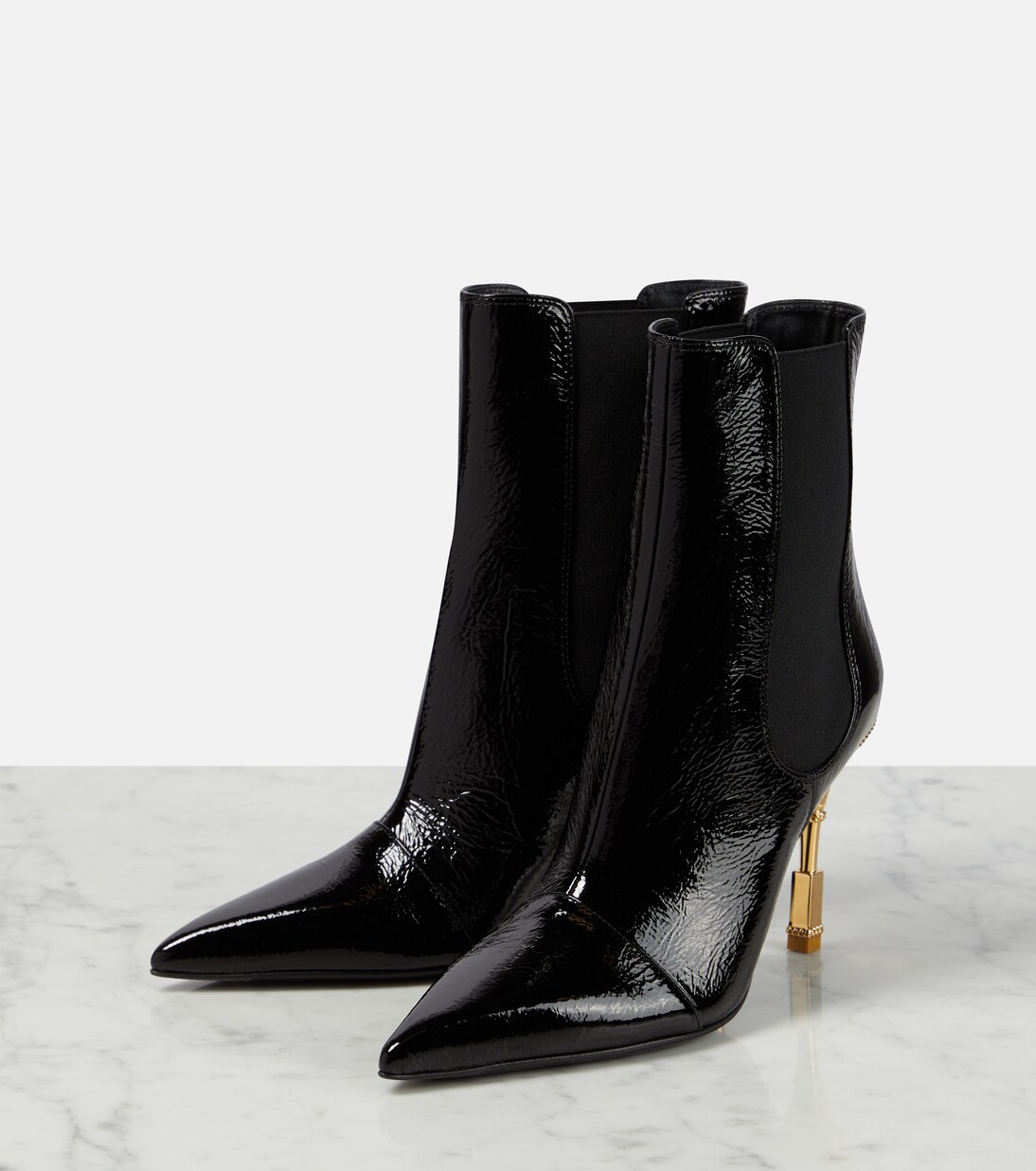 Ankle Boots aus Lackleder | Balmain