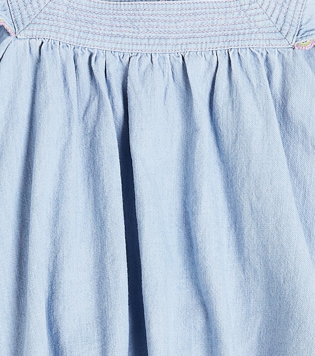 Halcyon smocked denim top | Zimmermann Kids