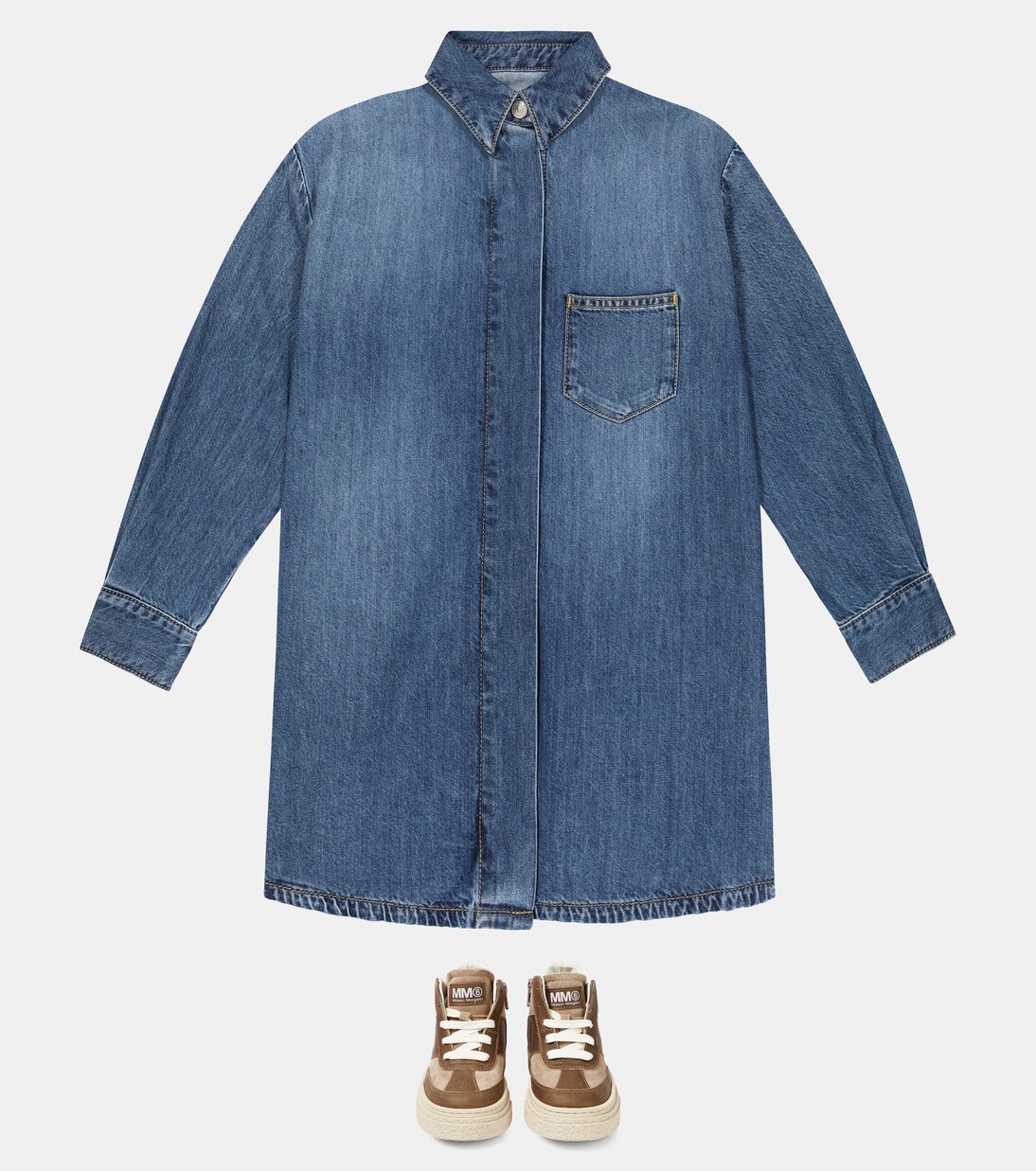 Suede sneaker boots | MM6 Maison Margiela Kids