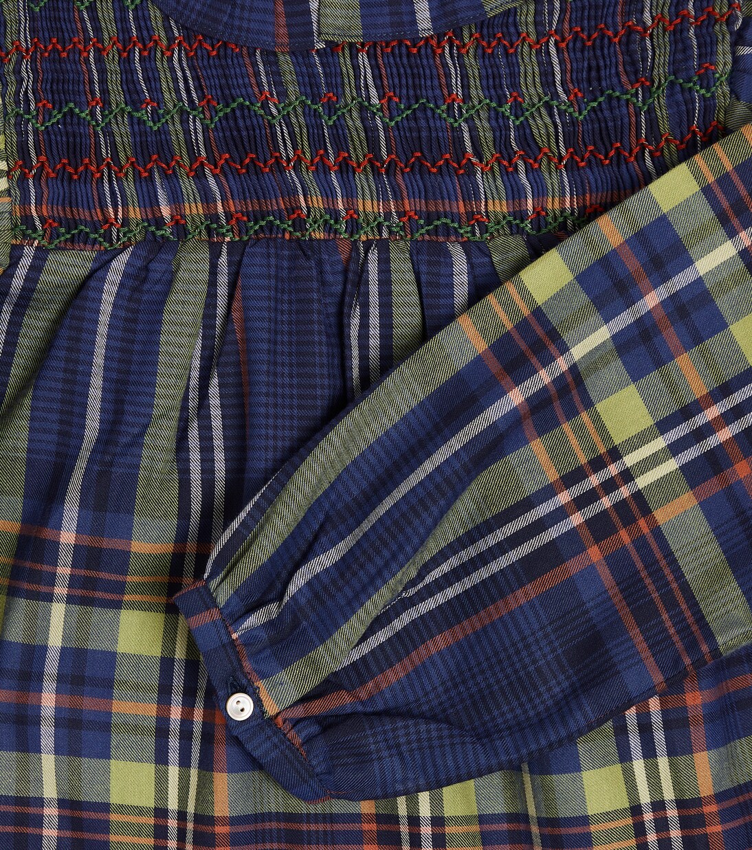 Domitille tartan cotton blouse | Bonpoint